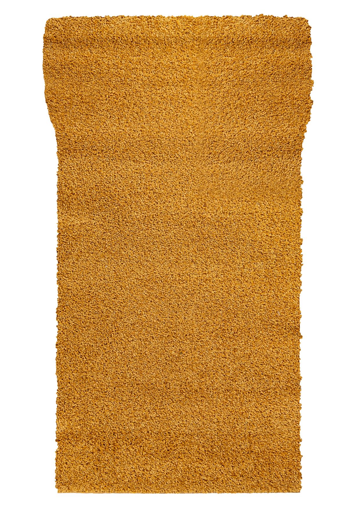 Tappeto corridoio Shaggy Monocolore DELHI 7388A sgold - arancione