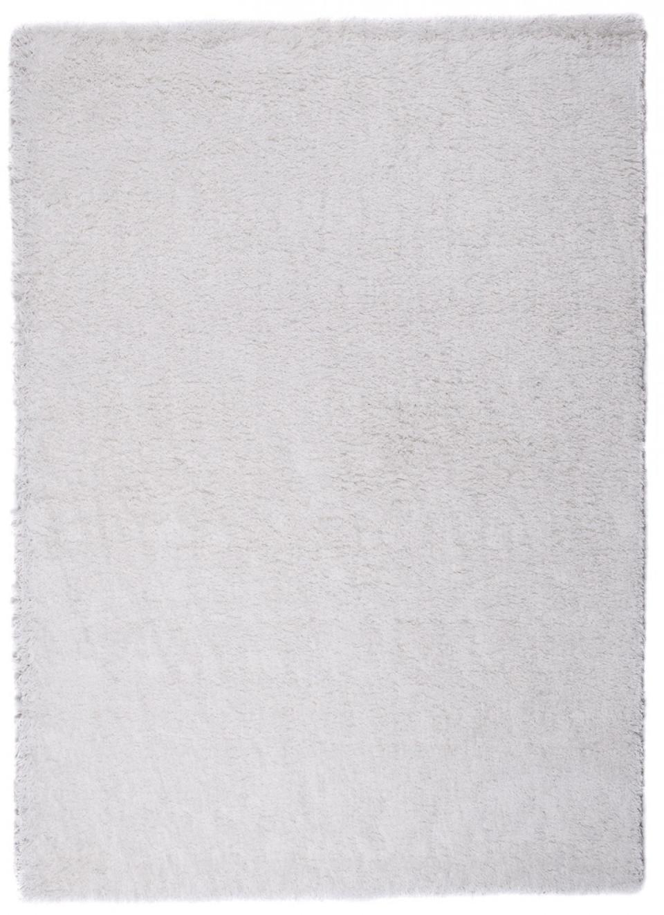 Tappeto monocolore Shaggy Longhair Optimal 8720A WHITE - panna, ecrù