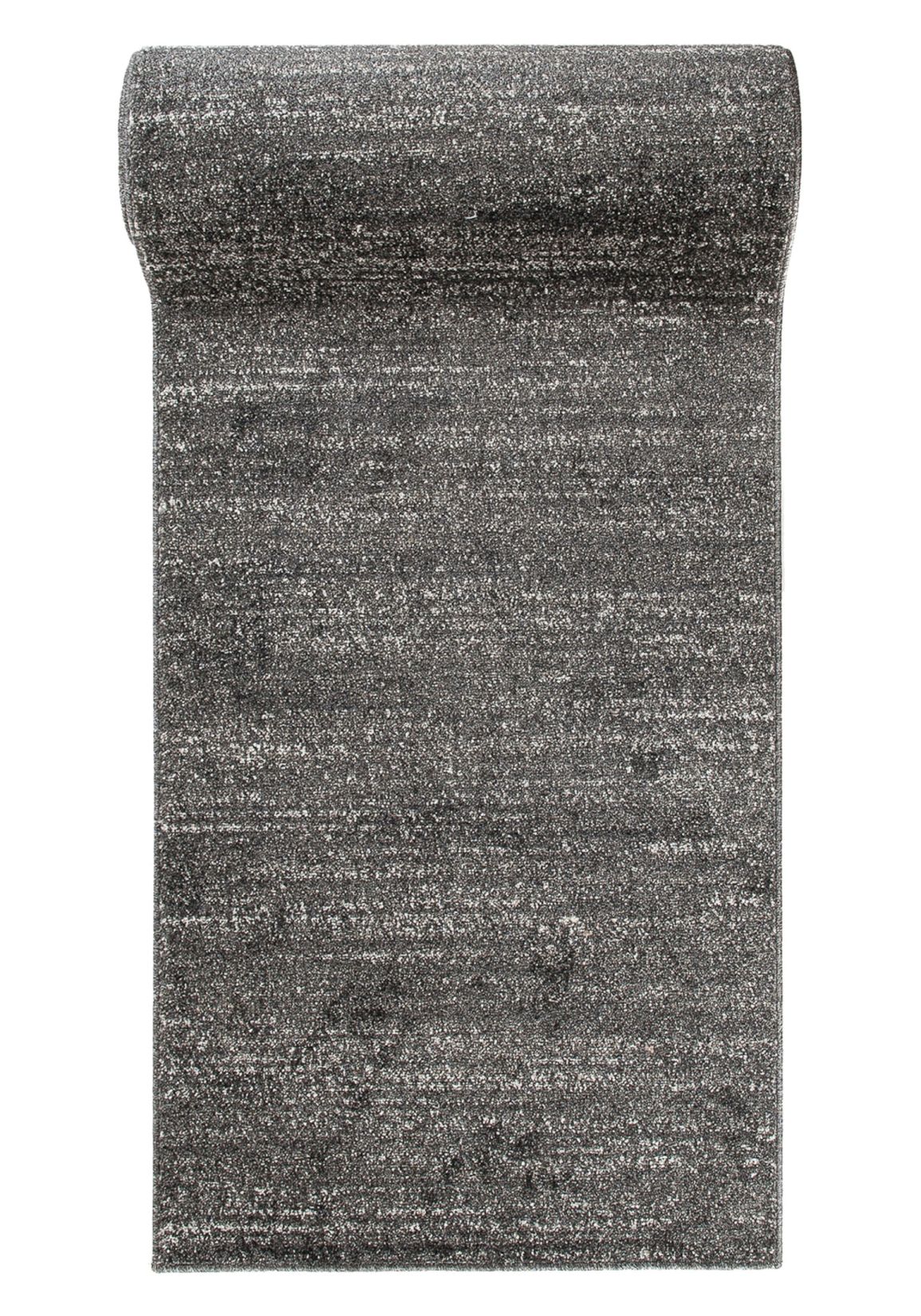 Tappeto corridoio  Al metro SARI T006A NERO - moderno, monocolore, nero, grafite, grigio