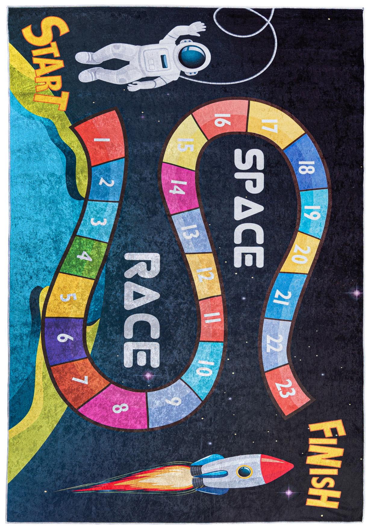 Tappeto Cosmos Race per bambini EMMA 2659 - colorato