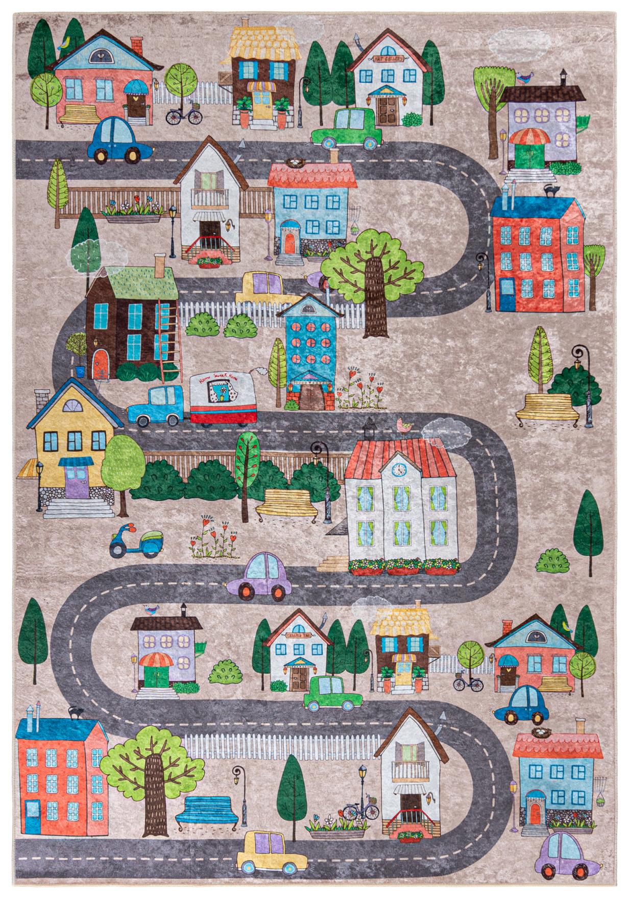 Tappeto per bambini Strada Città EMMA 34600 - colorato