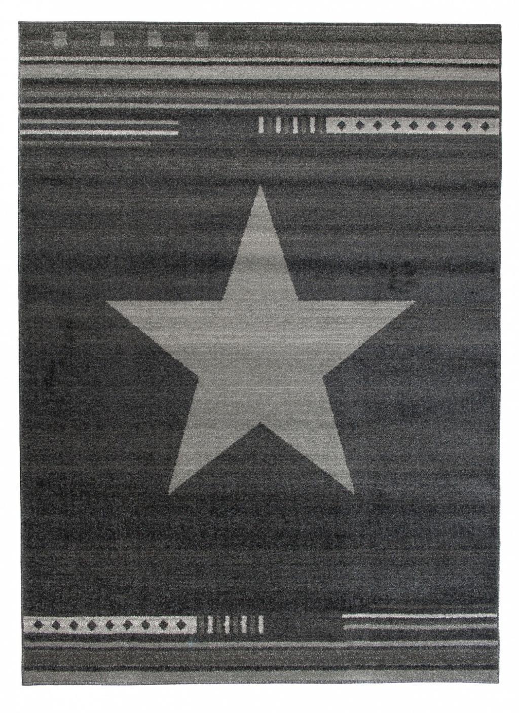 Tappeto Morocco moderno Star L916A ANTRASIT - grigio
