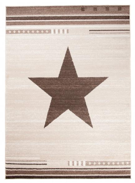 Tappeto Morocco Modern Star L916A BEIGE - beige