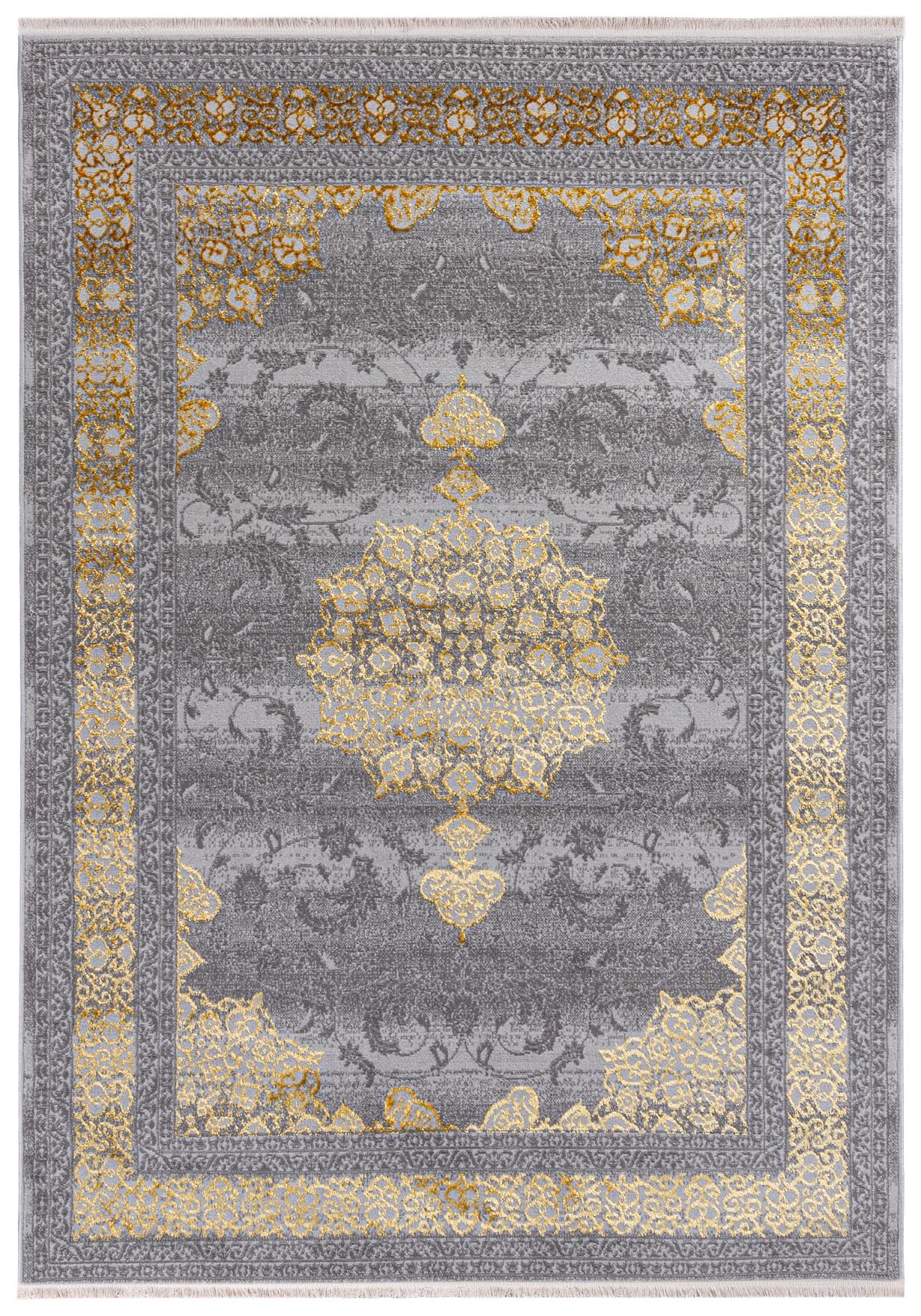 Tappeto orientale PALERMO E062B P oro COKME AGRI - grigio, oro