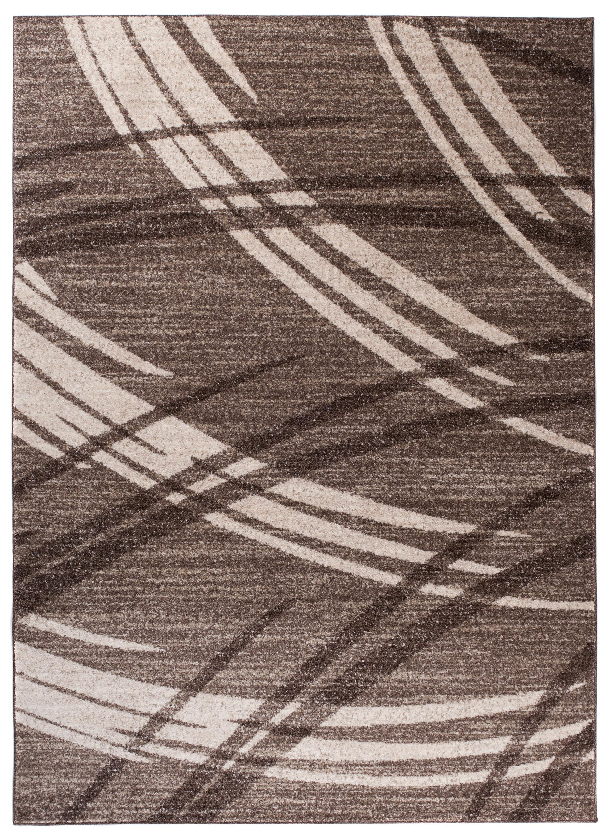 Tappeto moderno Sari geometrico a strisce K197A MARRONE CHIARO - beige
