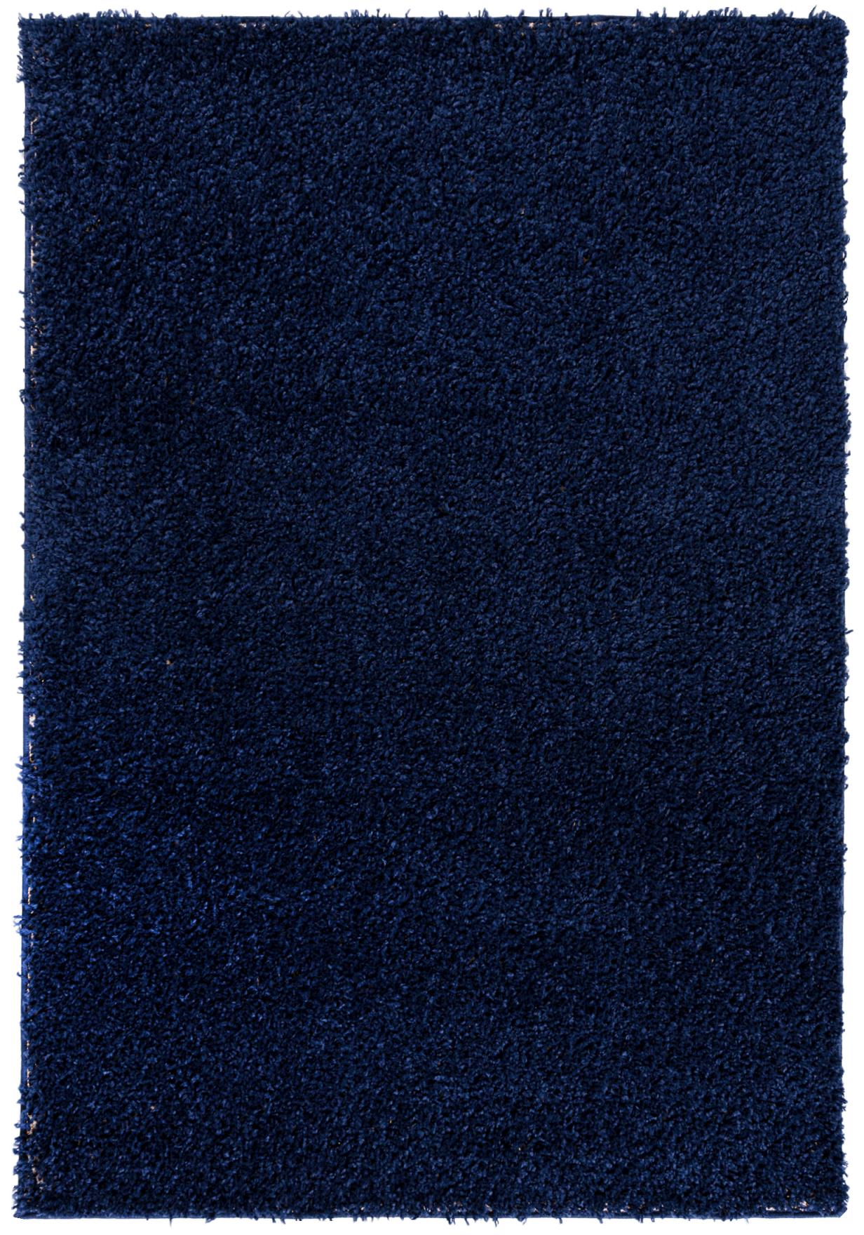 Tappeto shaggy a pelo lungo Soho monocolore P113A NAVY - blu navy