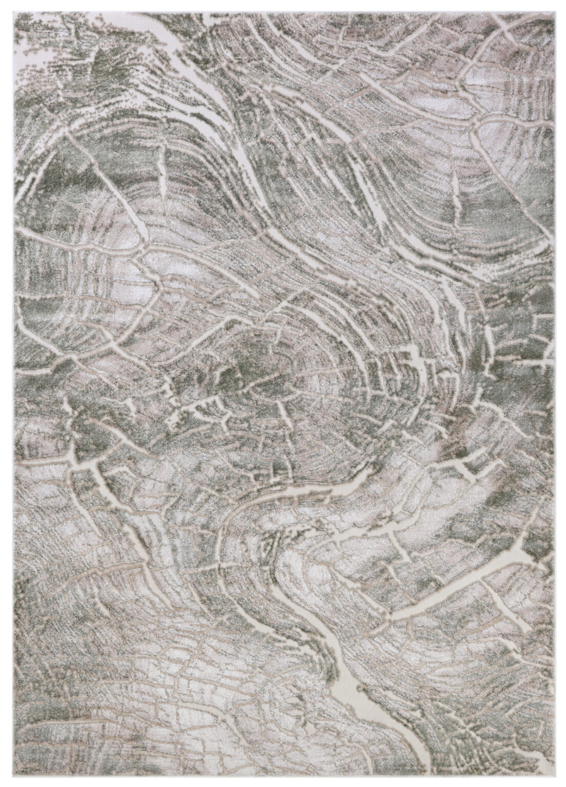 Tappeto moderno - Teramo Verde - beige