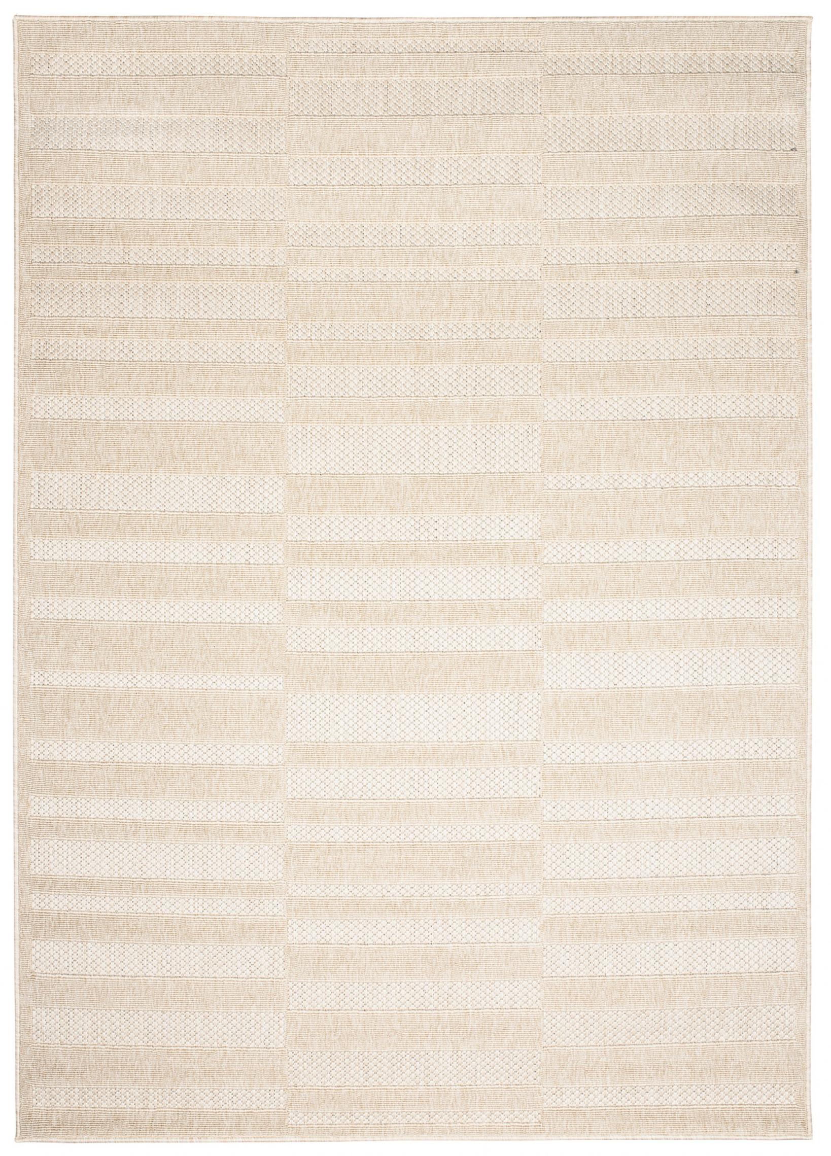 Tappeto piatto per interni/esterni Viera Motivo geometrico, righe FG47B CREMA - crema