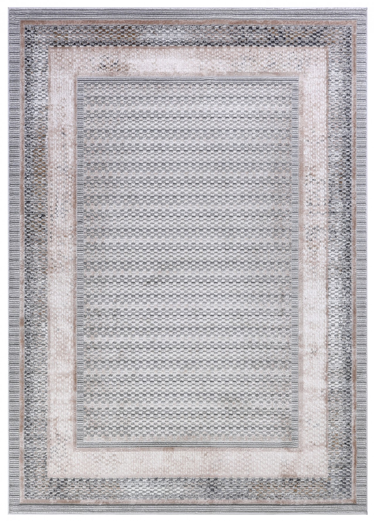 Tappeto Geometrico Moderno - Salerno Grigio - grigio, beige