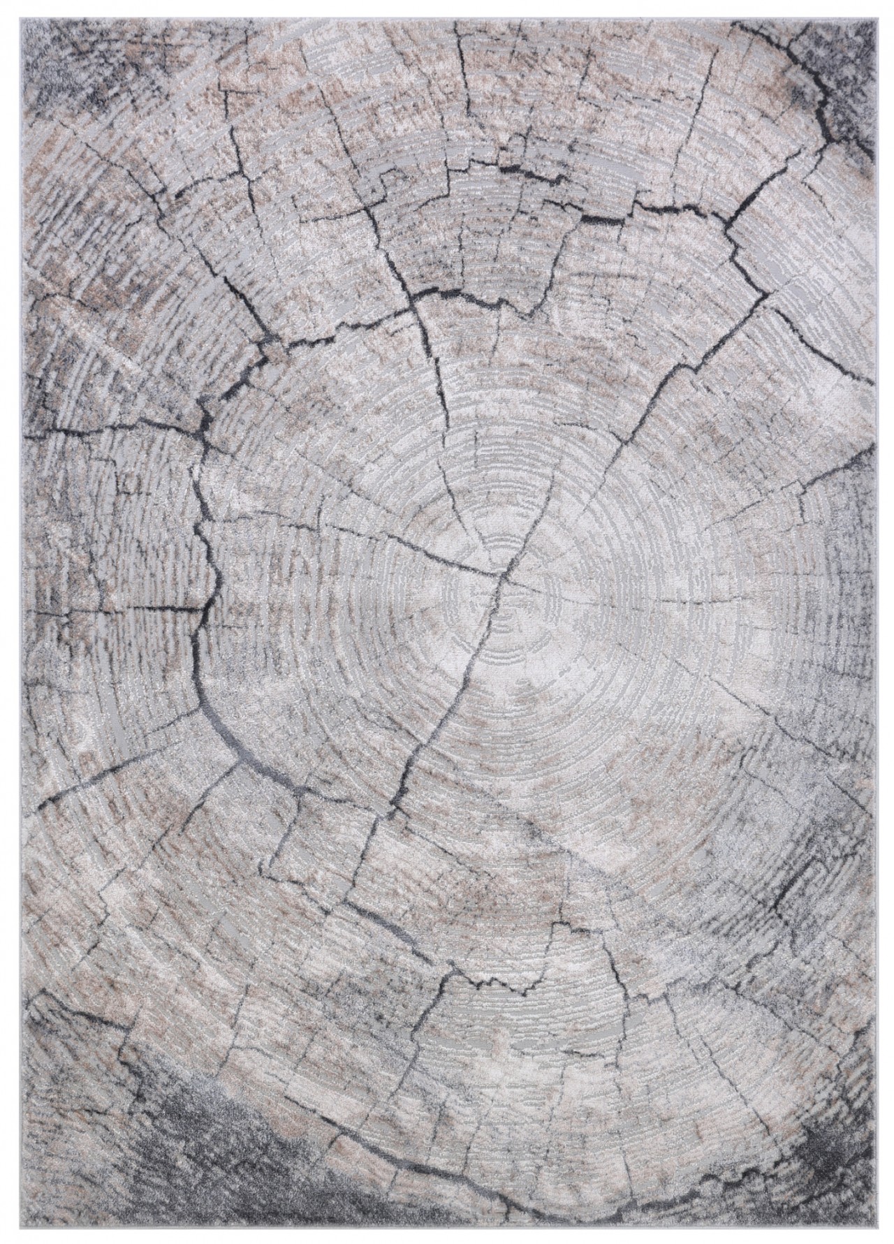 Tappeto moderno geometrico - Nuoro Grigio - beige chiaro