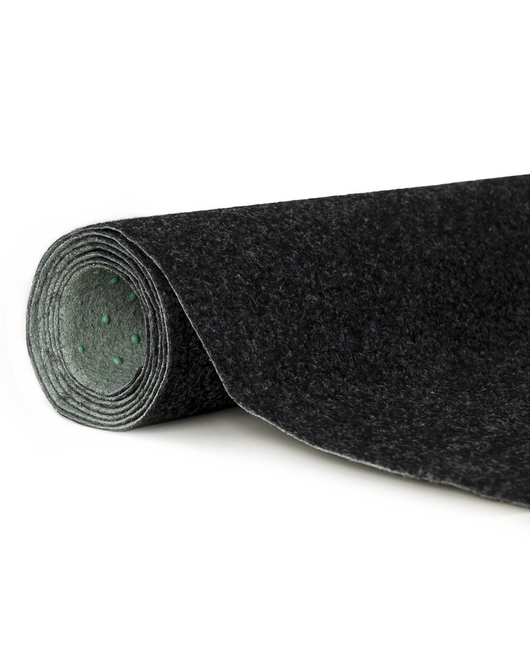 Erba artificiale / Tappeto 4 mm per balcone, terrazza e giardino – Pemba – antracite, grigio scuro, antiscivolo, impermeabile, venduto al metro