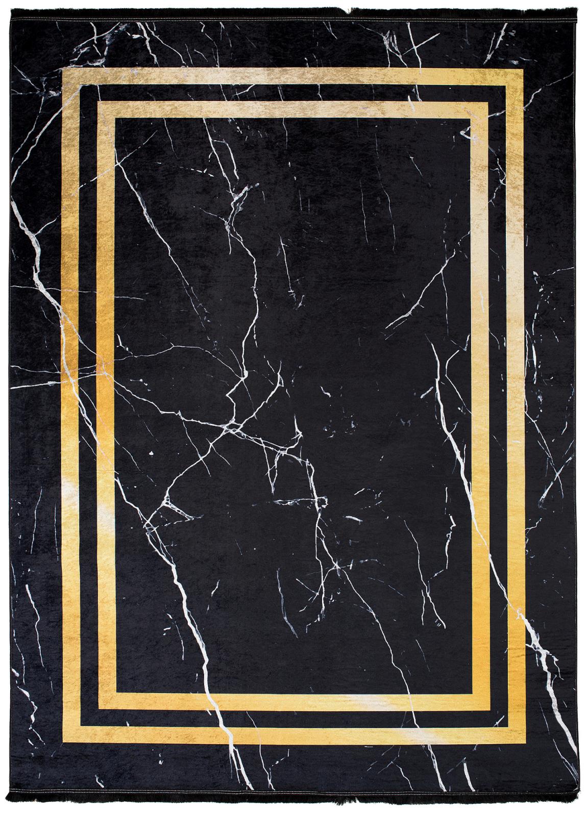 Tappeto Toscana 23483 Glamour - nero, oro
