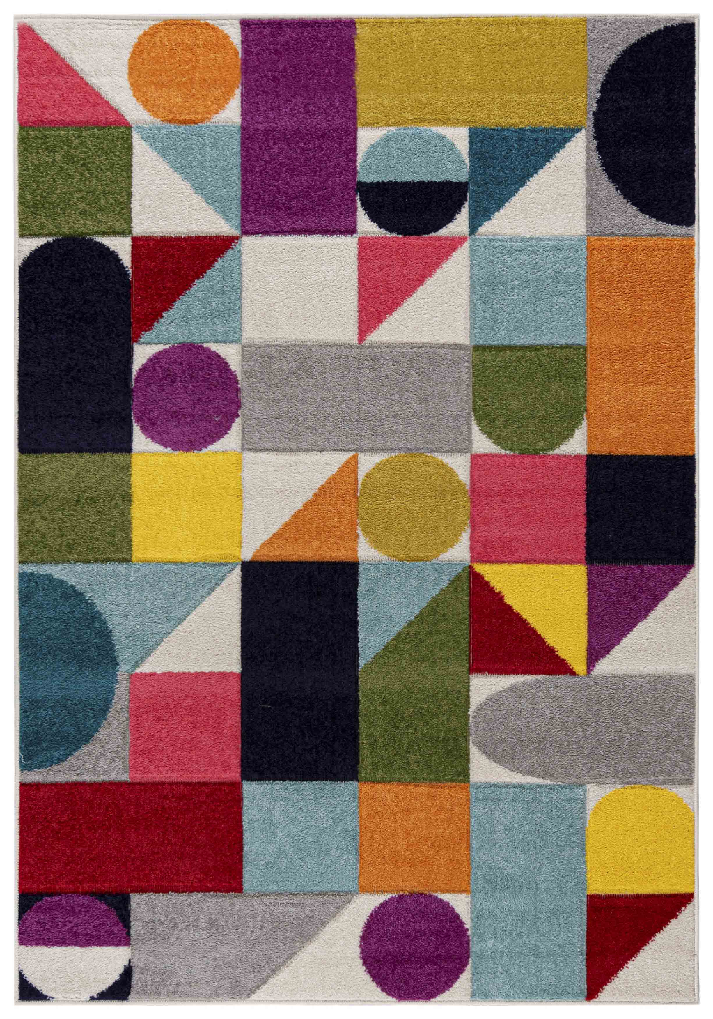 A093A tappeto ATLANTA - moderno, geometrico, colorato