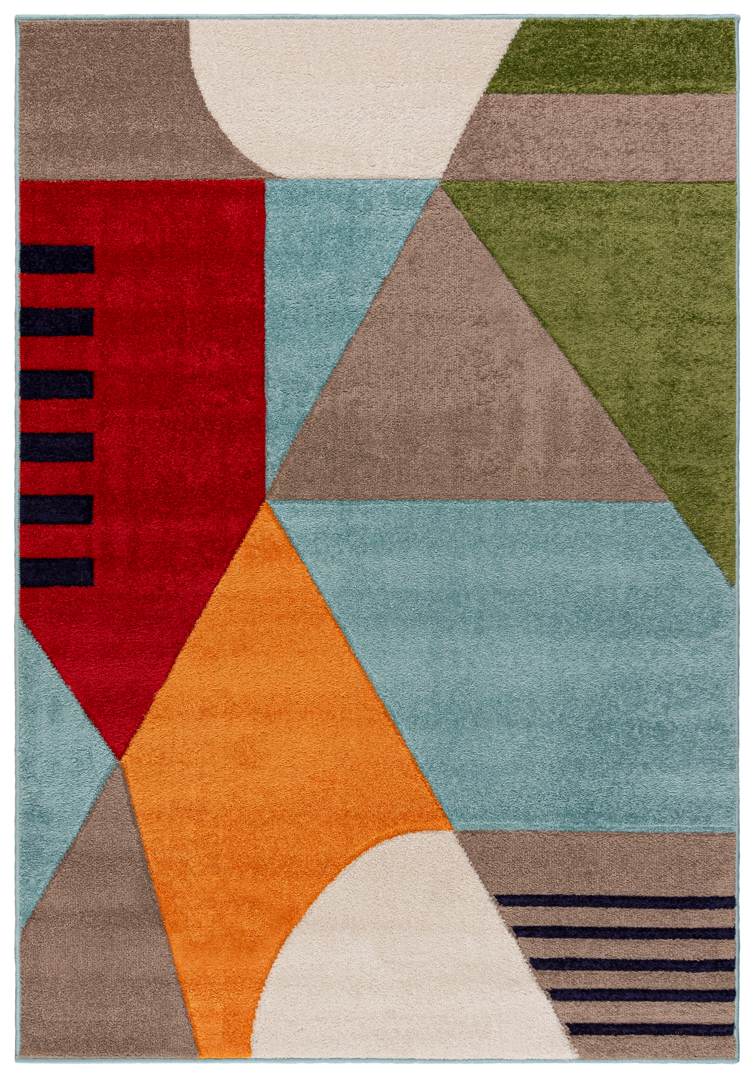 Tappeto moderno astratto - Atlanta A101A - colorato, blu