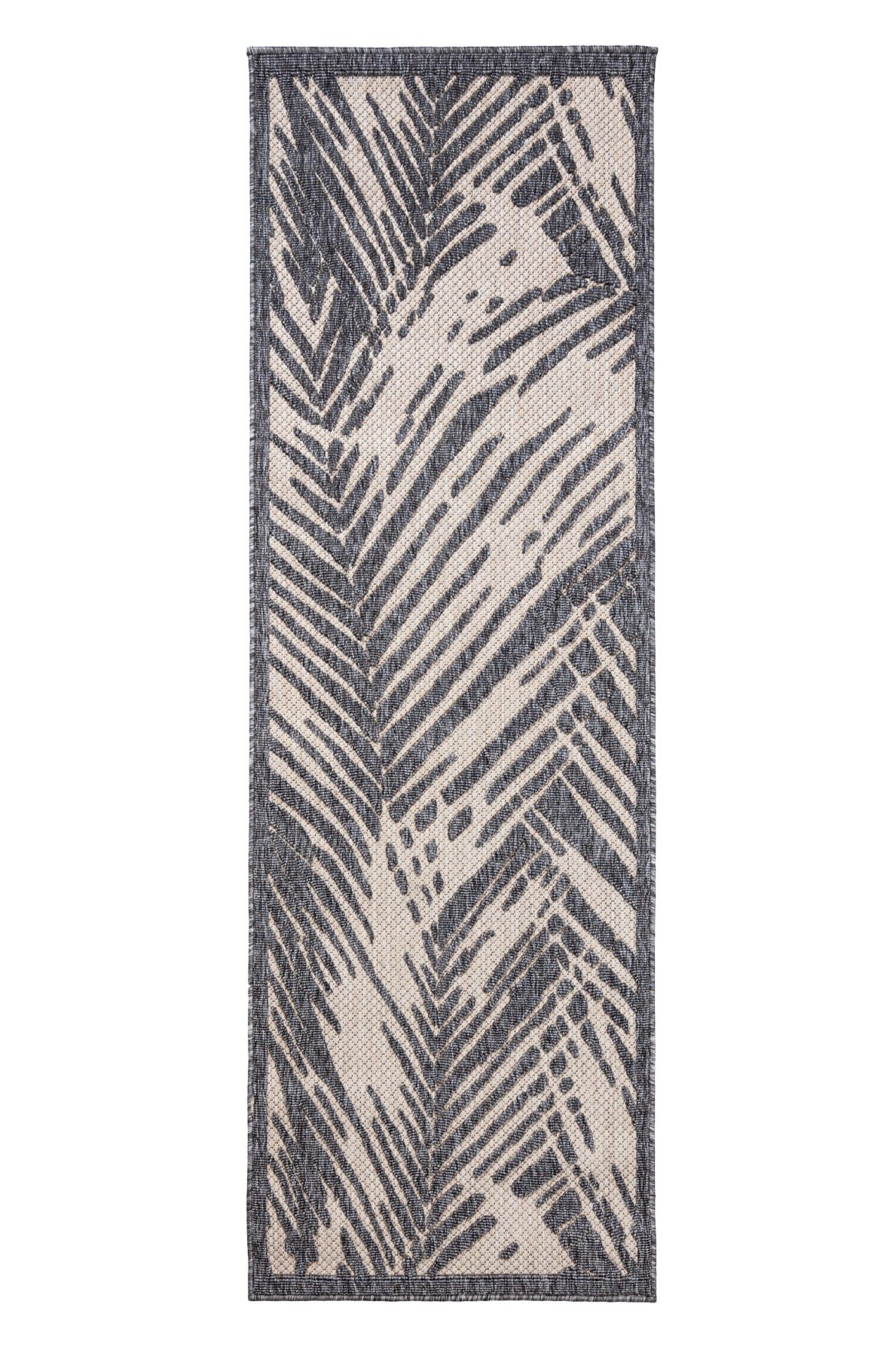 Tappeto per balconi e terrazze per esterni/interni a due livelli CANSAS BD80A CREAM - grigio, crema