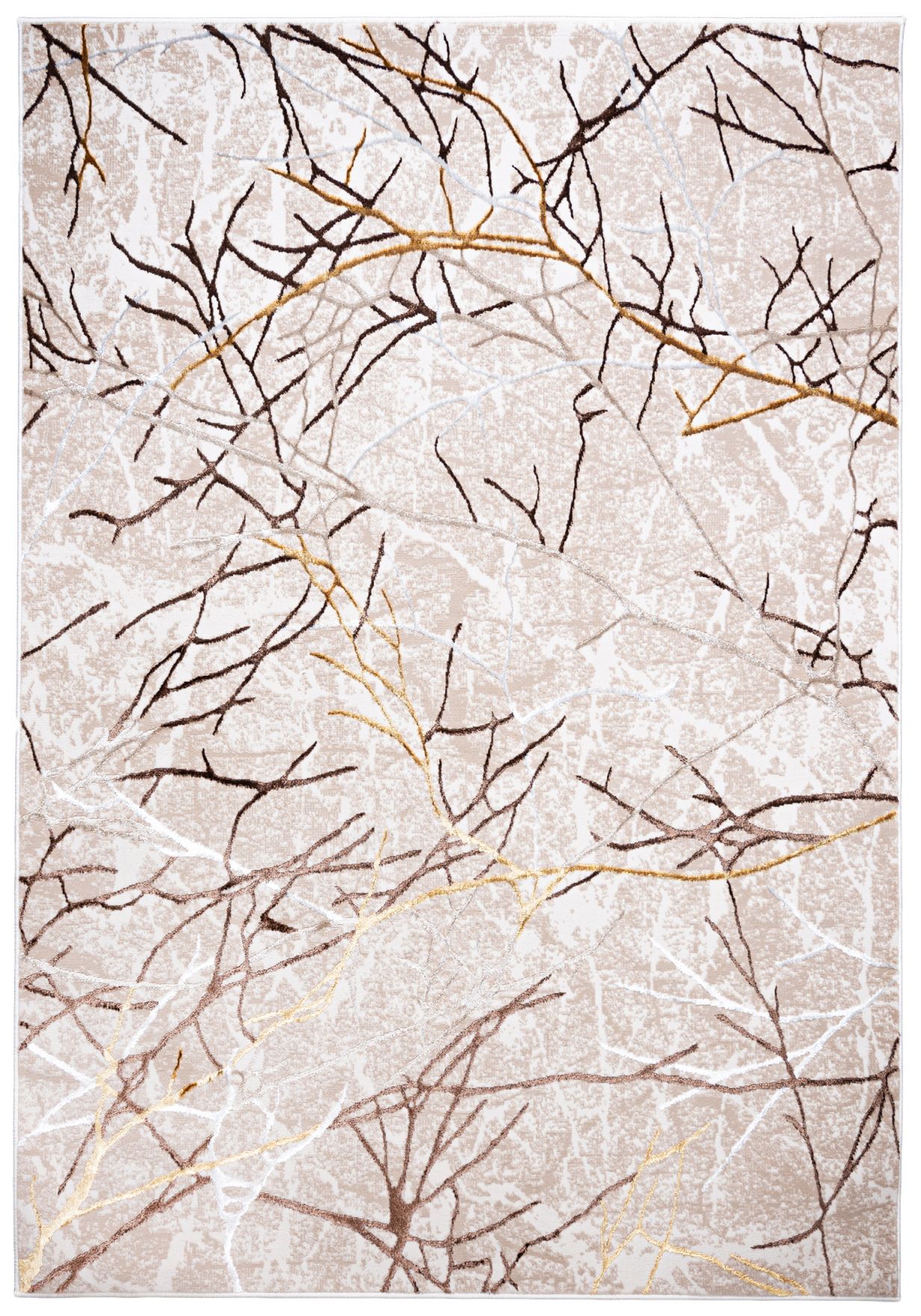 Tappeto moderno Glamour Filo d'oro GOLDEN NA40A CREMA - beige, oro