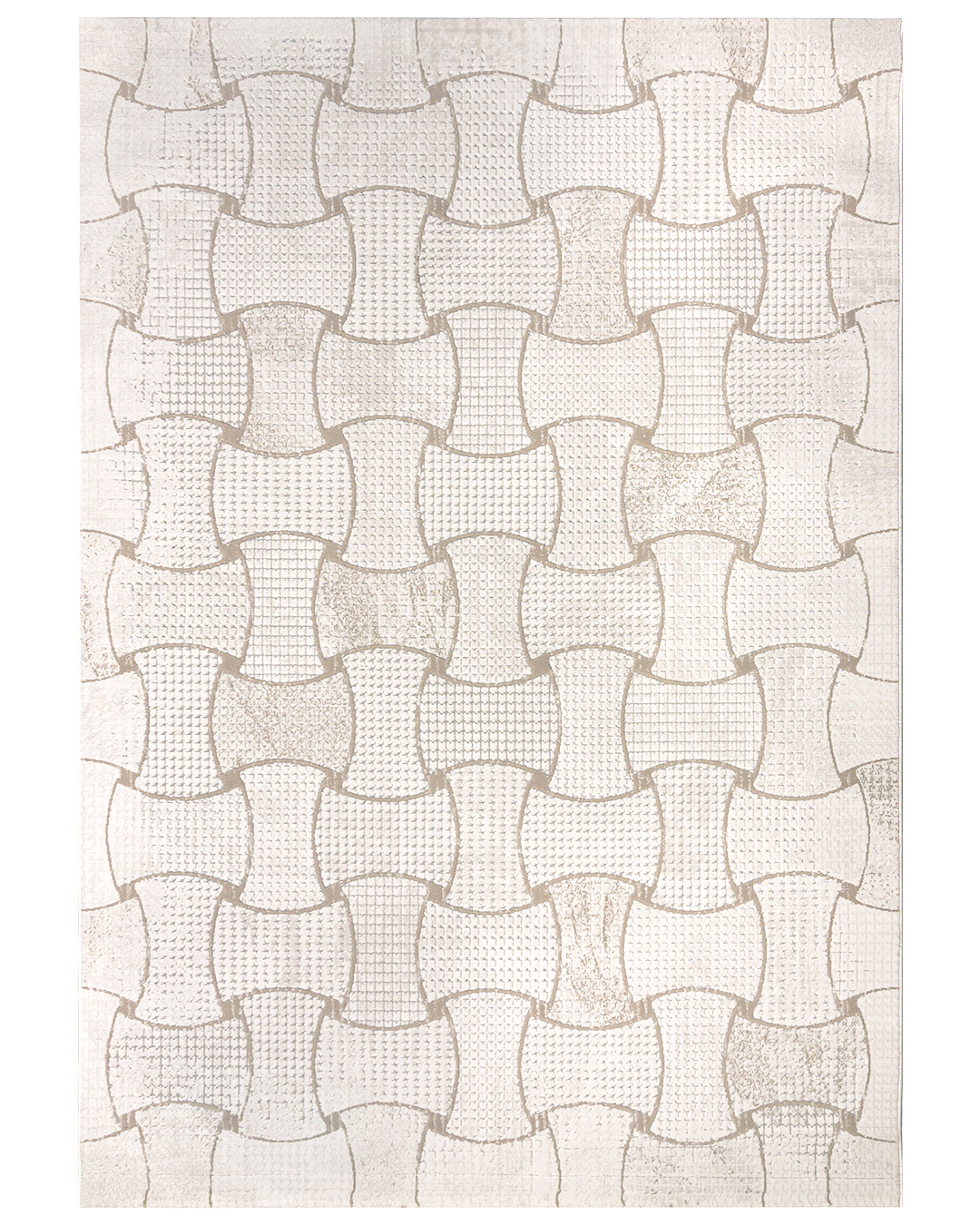 Tappeto Moderno, Geometrico - Alin Mimbre - beige, crema