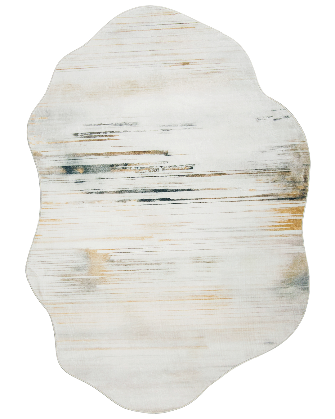 Tappeto moderno irregolare - Arona Grave - beige, marrone, arancione, astratto