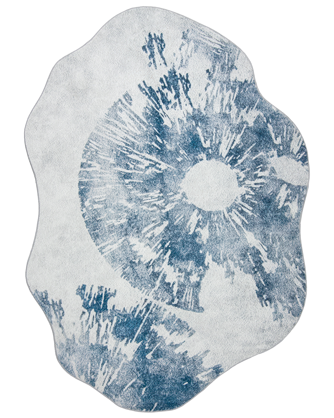 Tappeto moderno irregolare - Arona Iris - blu, grigio, astratto
