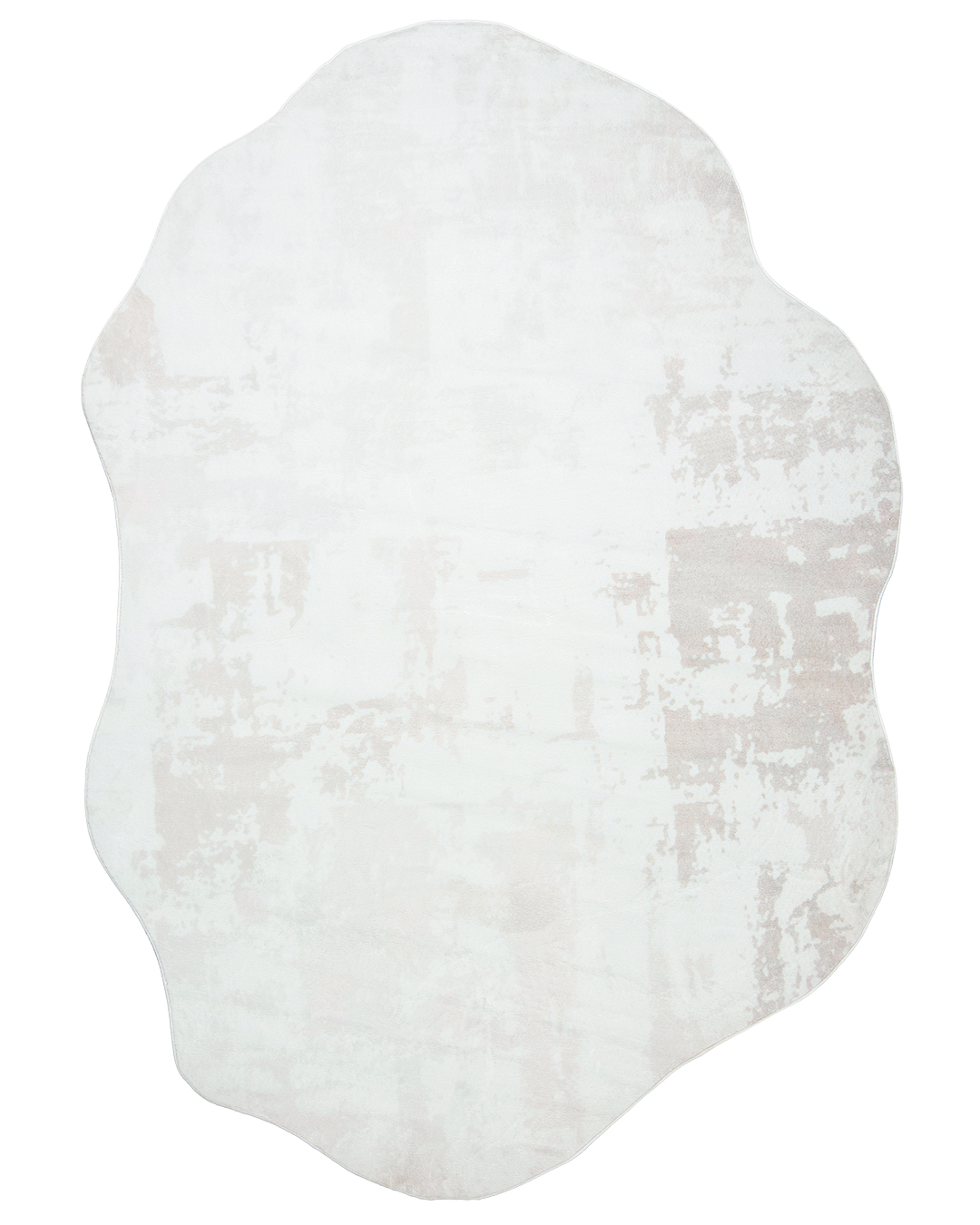 Tappeto moderno irregolare - Arona Labro - beige, bianco, astratto
