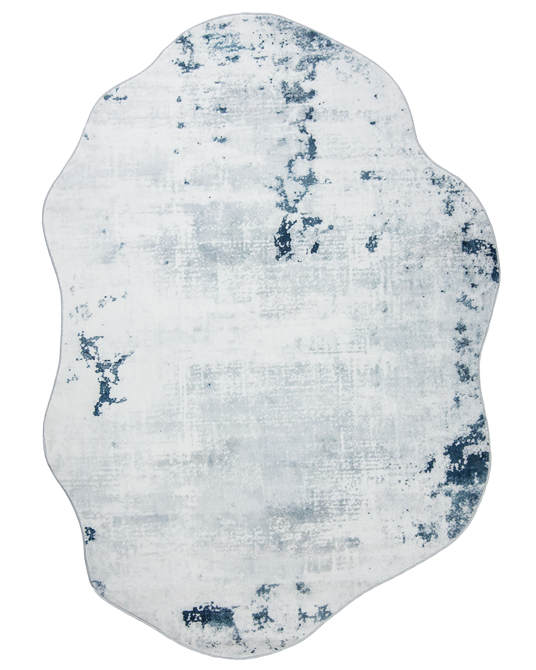 Tappeto moderno irregolare - Arona Pabra - blu, grigio, astratto