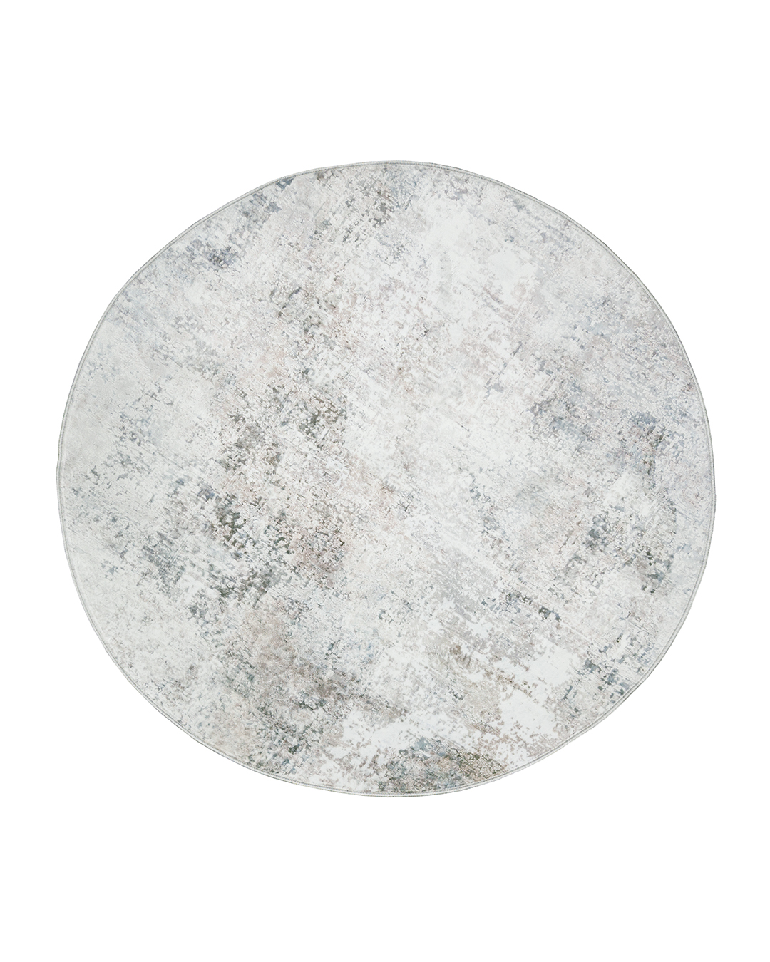Tappeto Moderno Astratto Rotondo - Loja Terroso - grigio