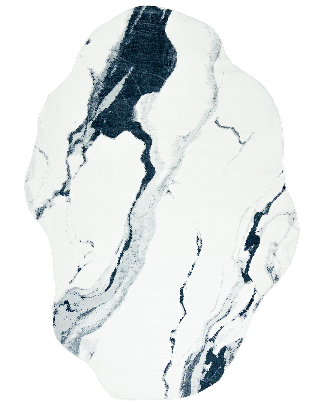 Tappeto Moderno Irregolare - Bova Feni - bianco, grigio, nero, astratto