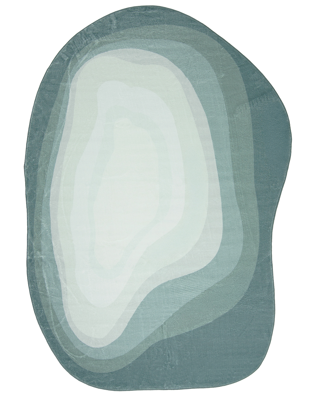 Tappeto Moderno Irregolare - Bova Penta - verde, bianco, astratto