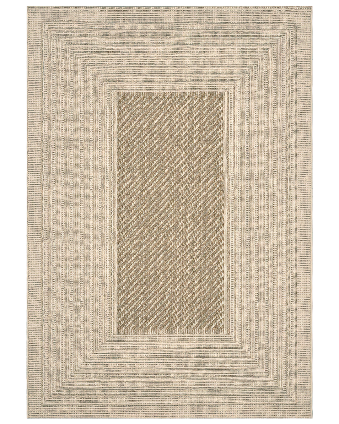 Tappeto da esterno / interno, geometrico - Cangas Nadir - beige, écru, crema