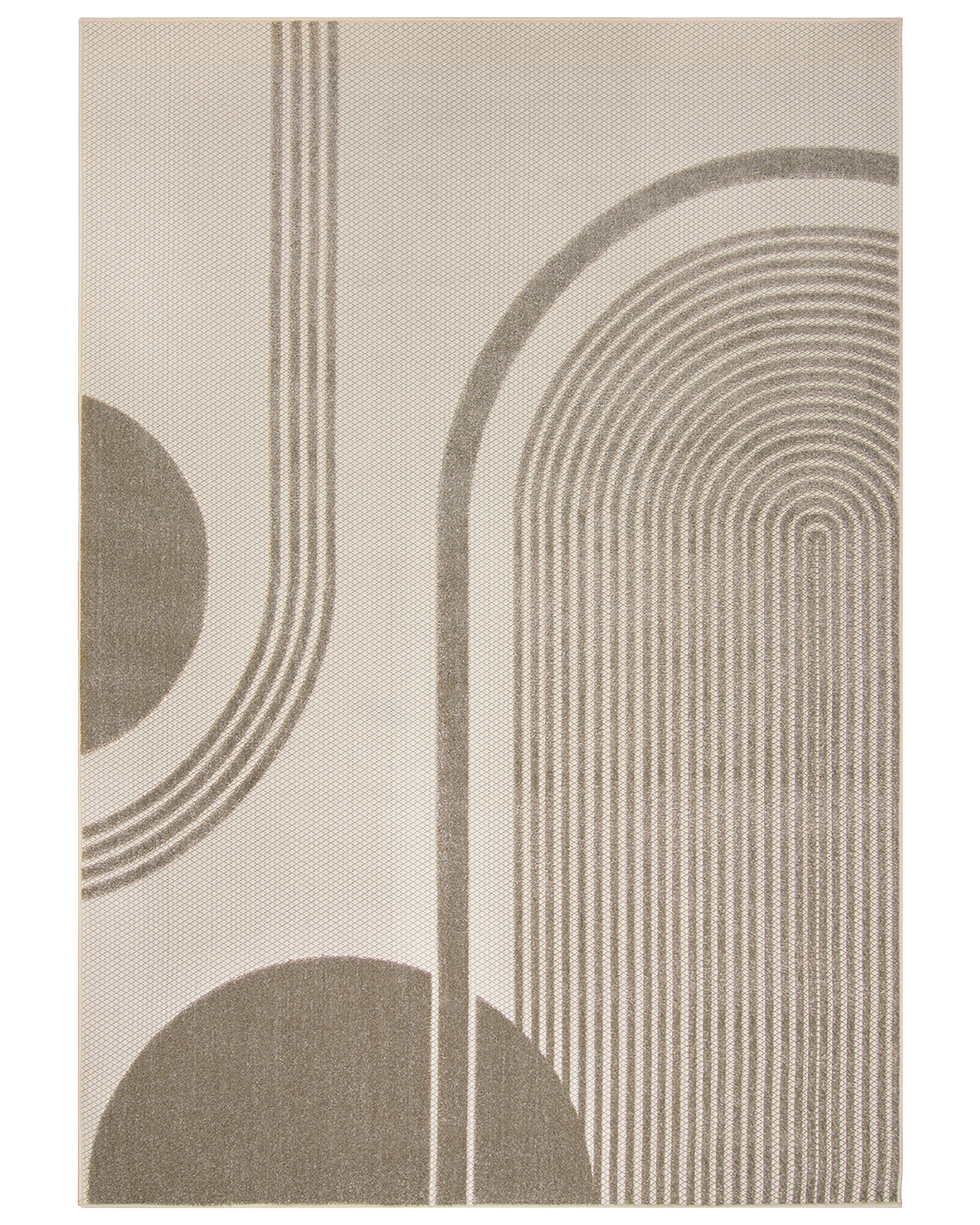 Tappeto da esterno / interno, moderno - Fano Sera - marrone, crema, impermeabile, per terrazza, balcone