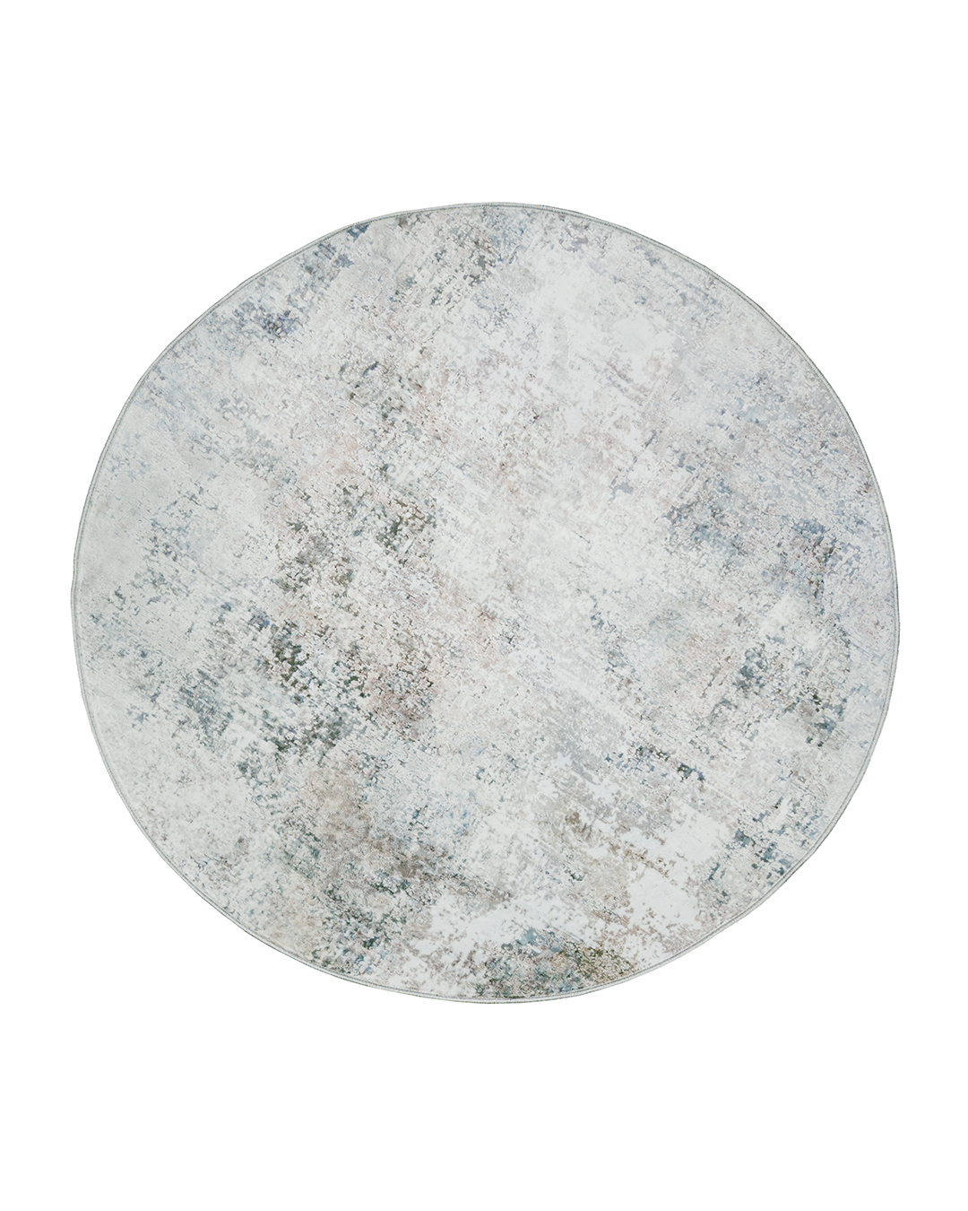 Tappeto Moderno Astratto Rotondo - Loja Taupe - crema, grigio