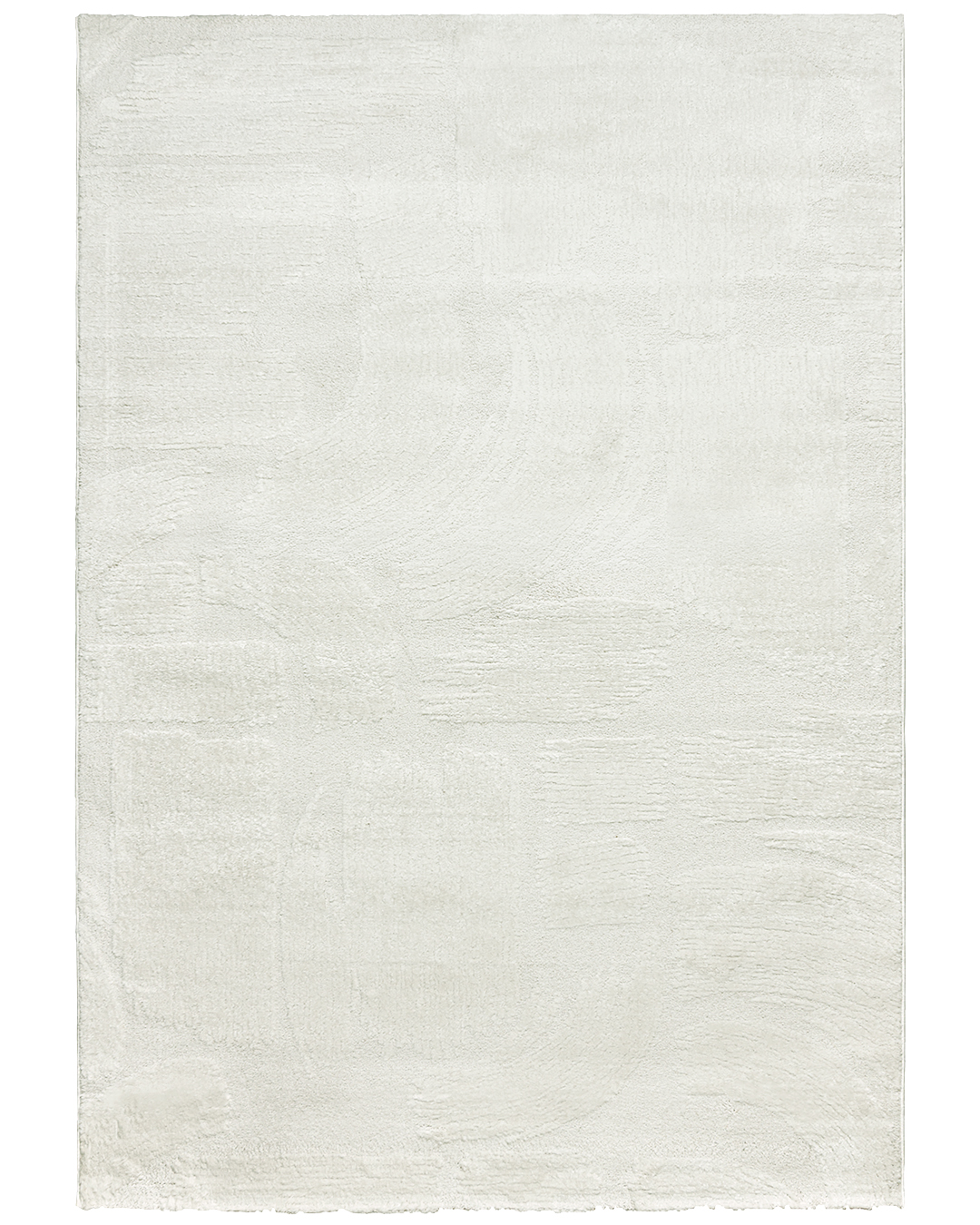 Tappeto moderno astratto - Lasarte Anu - bianco, crema, pelo medio