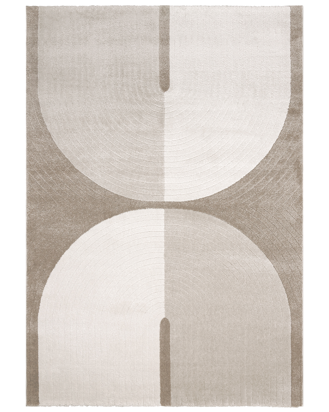 Tappeto moderno astratto - Lasarte Mut - beige, marrone, crema, pelo medio