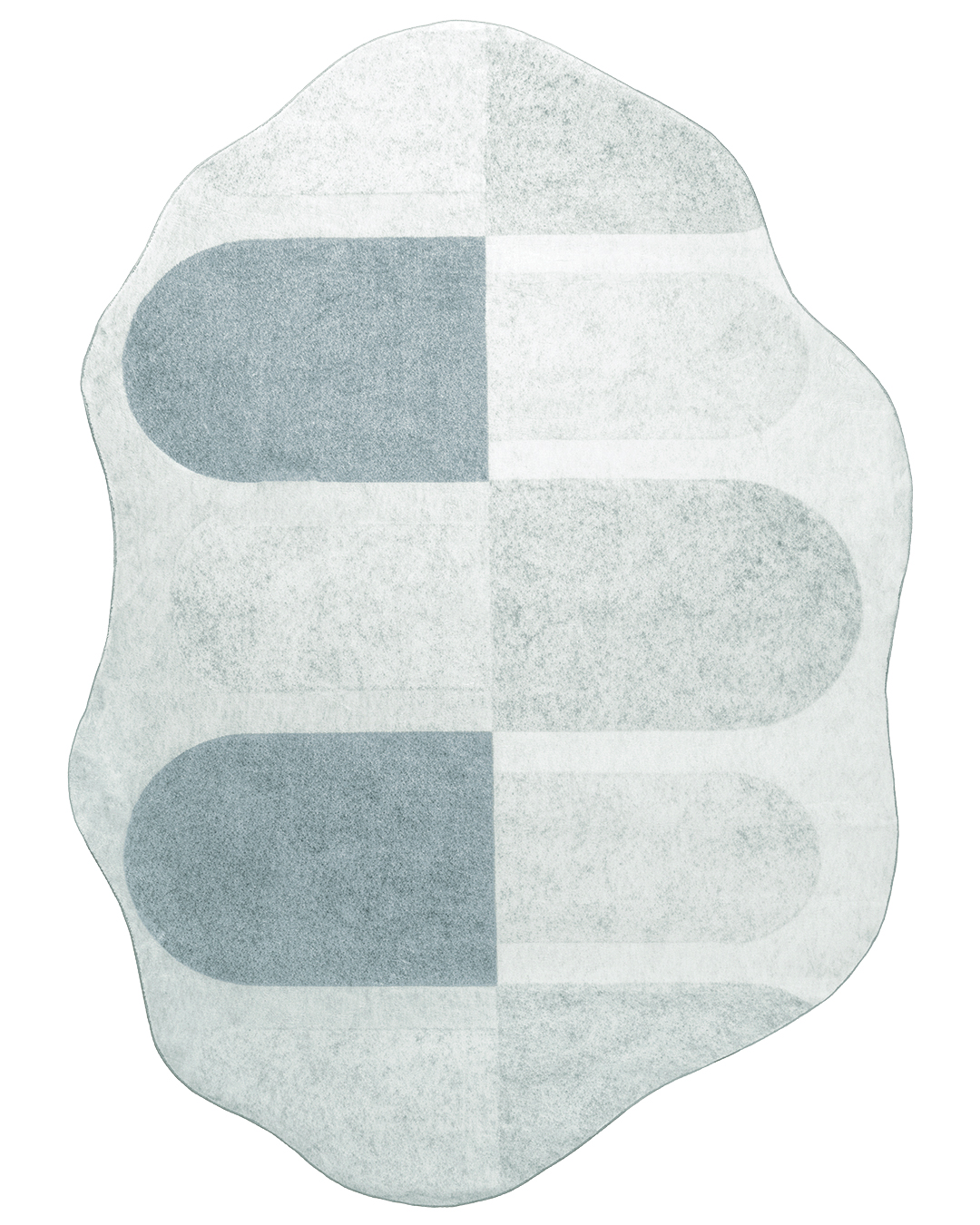 Tappeto Moderno Irregolare - Mirano Firo - grigio, crema, geometrico