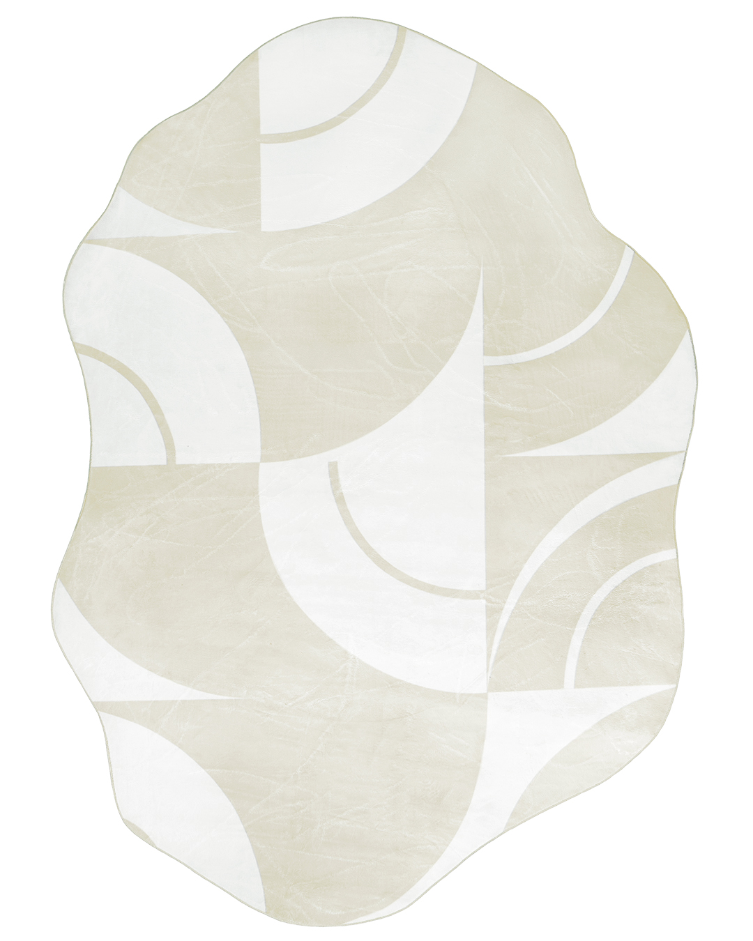 Tappeto Moderno Irregolare - Mirano Mena - crema, beige, astratto