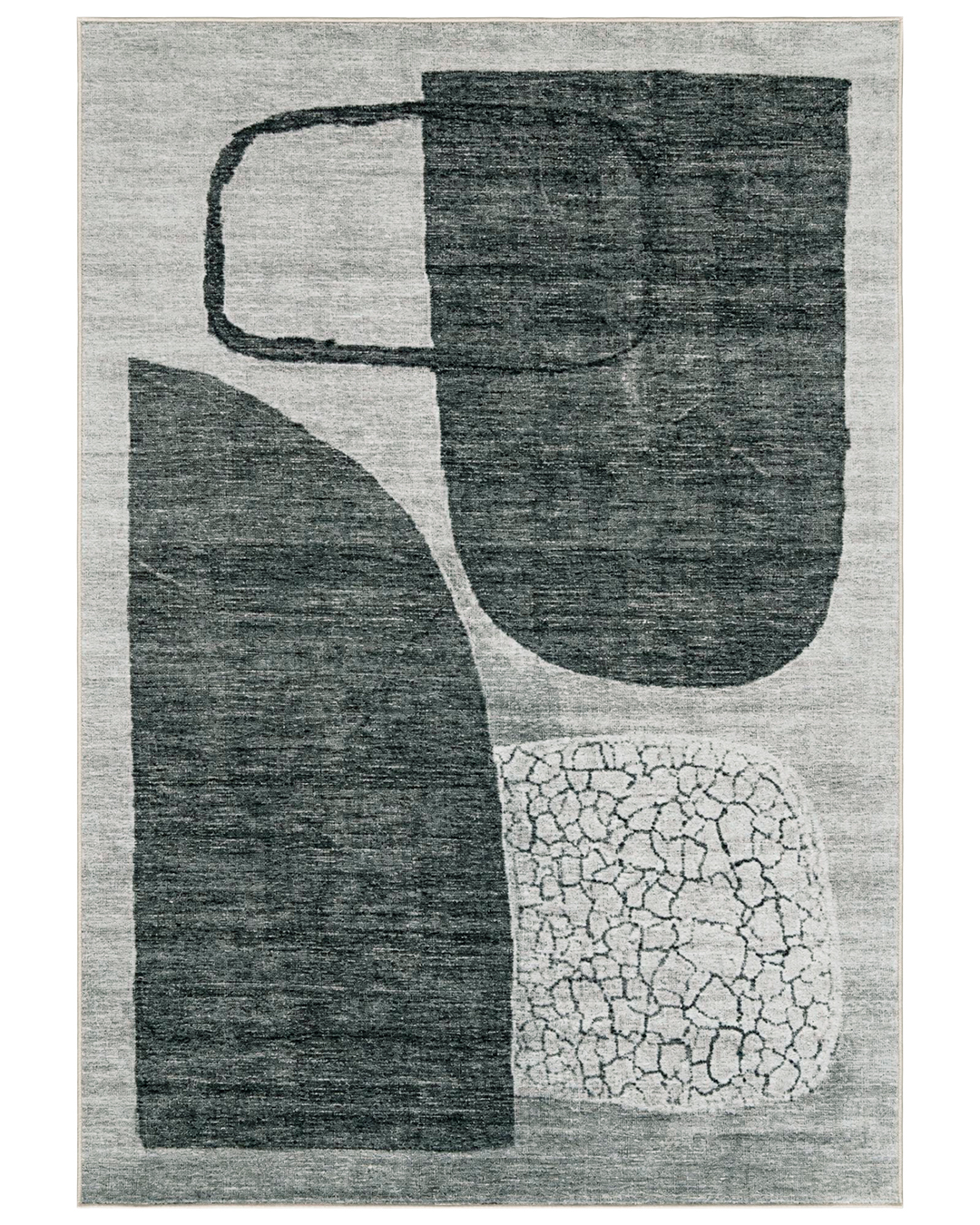 Tappeto geometrico moderno - Vera Cacao - antracite, grigio