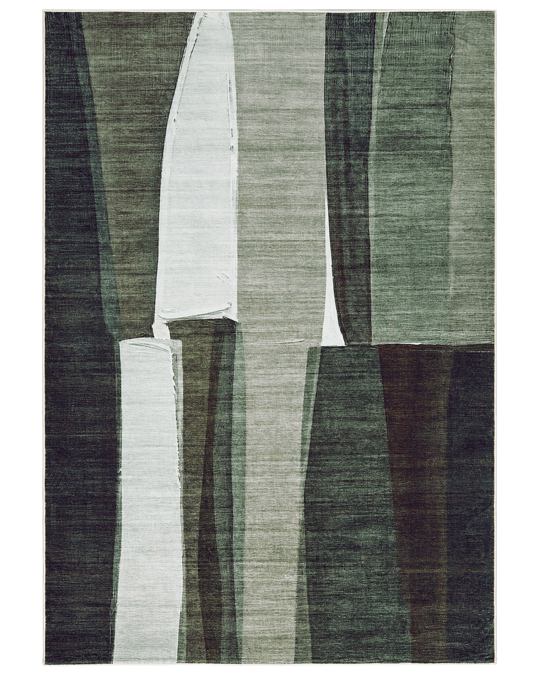 Tappeto geometrico moderno - Vera Marron - beige, marrone, crema, verde