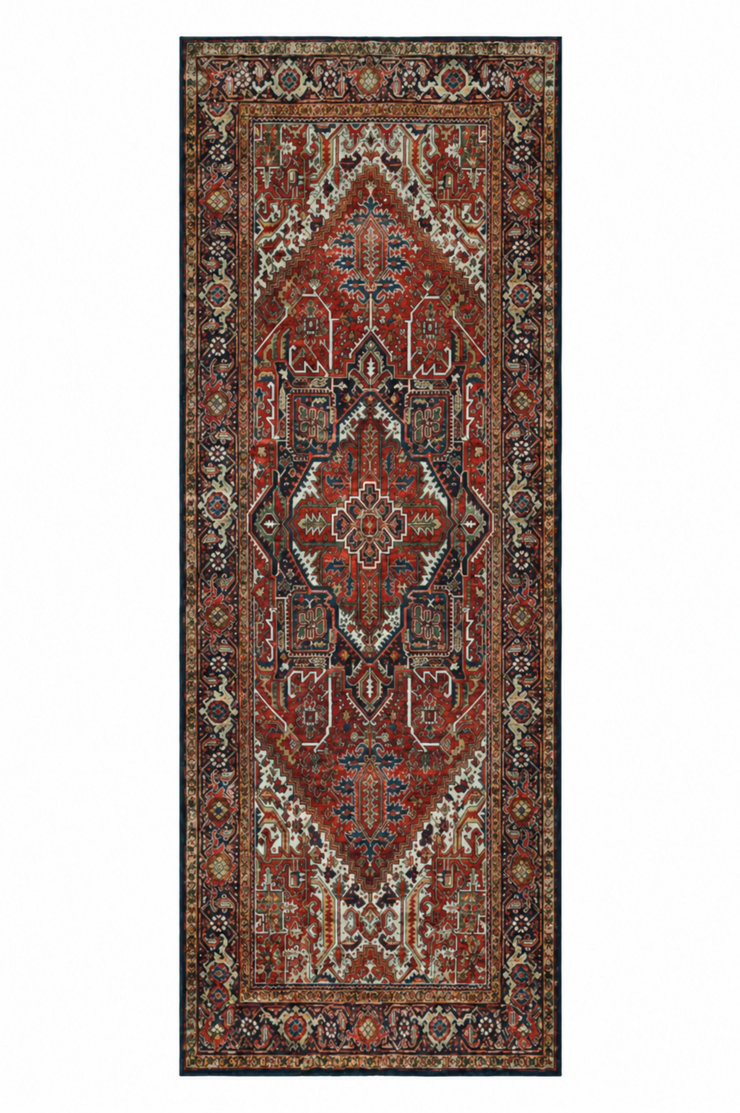 Tappeto orientale tradizionale - Lalin Rojo - rosso, vintage
