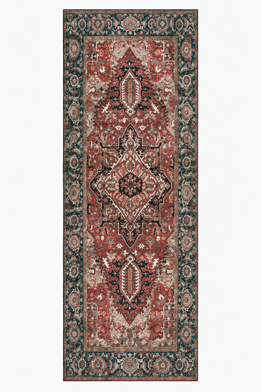 Tappeto orientale tradizionale - Lalin Rosa - rosso, vintage