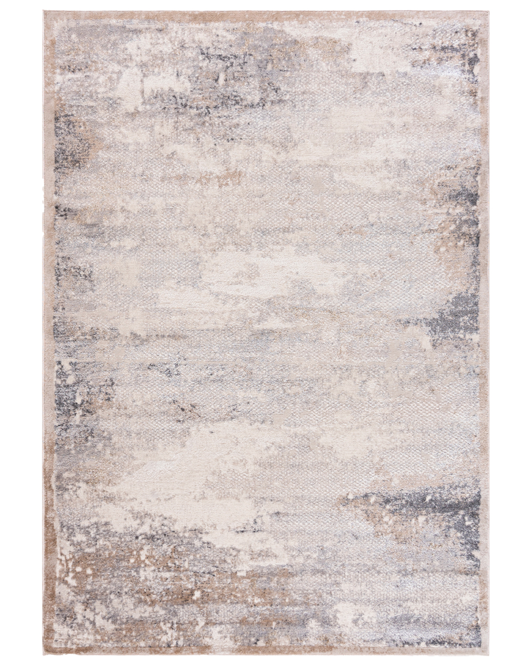 Tappeto Aosta Sabbia moderno astratto - crema, beige, grigio