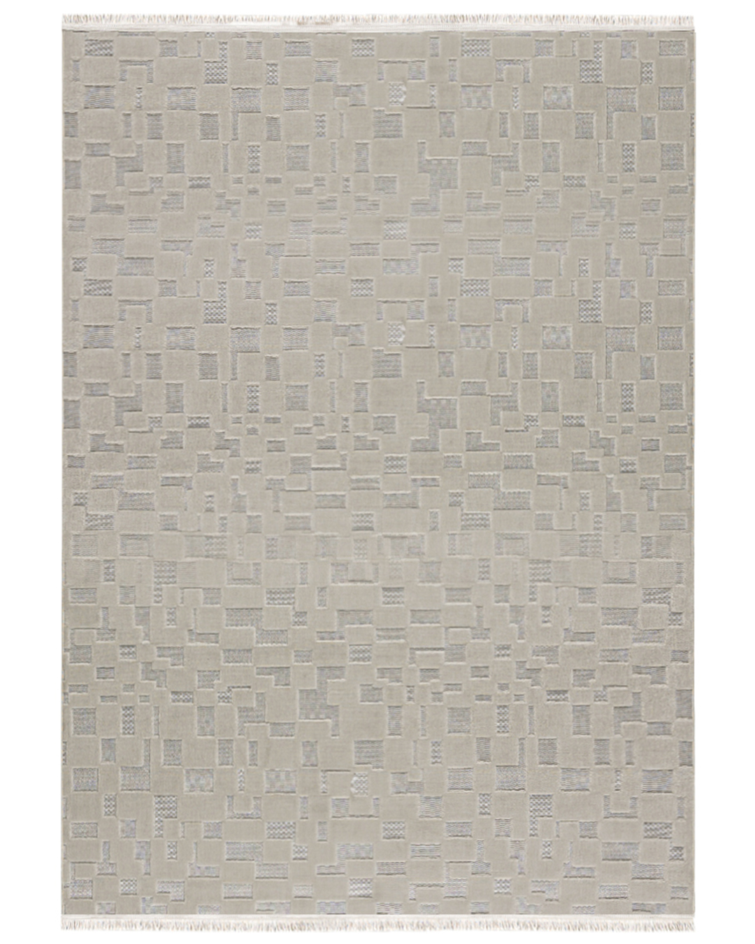 Tappeto Moderno con Frange - Sora Volo Beige - beige