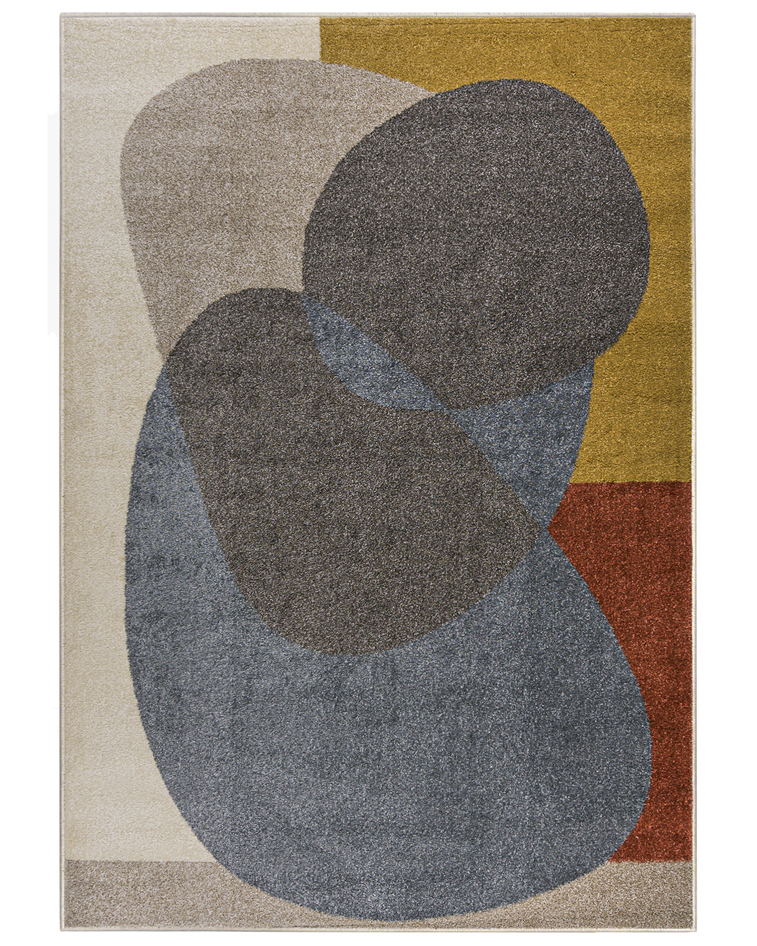 Tappeto moderno - Lucy NP27J - crema, grigio scuro, blu
