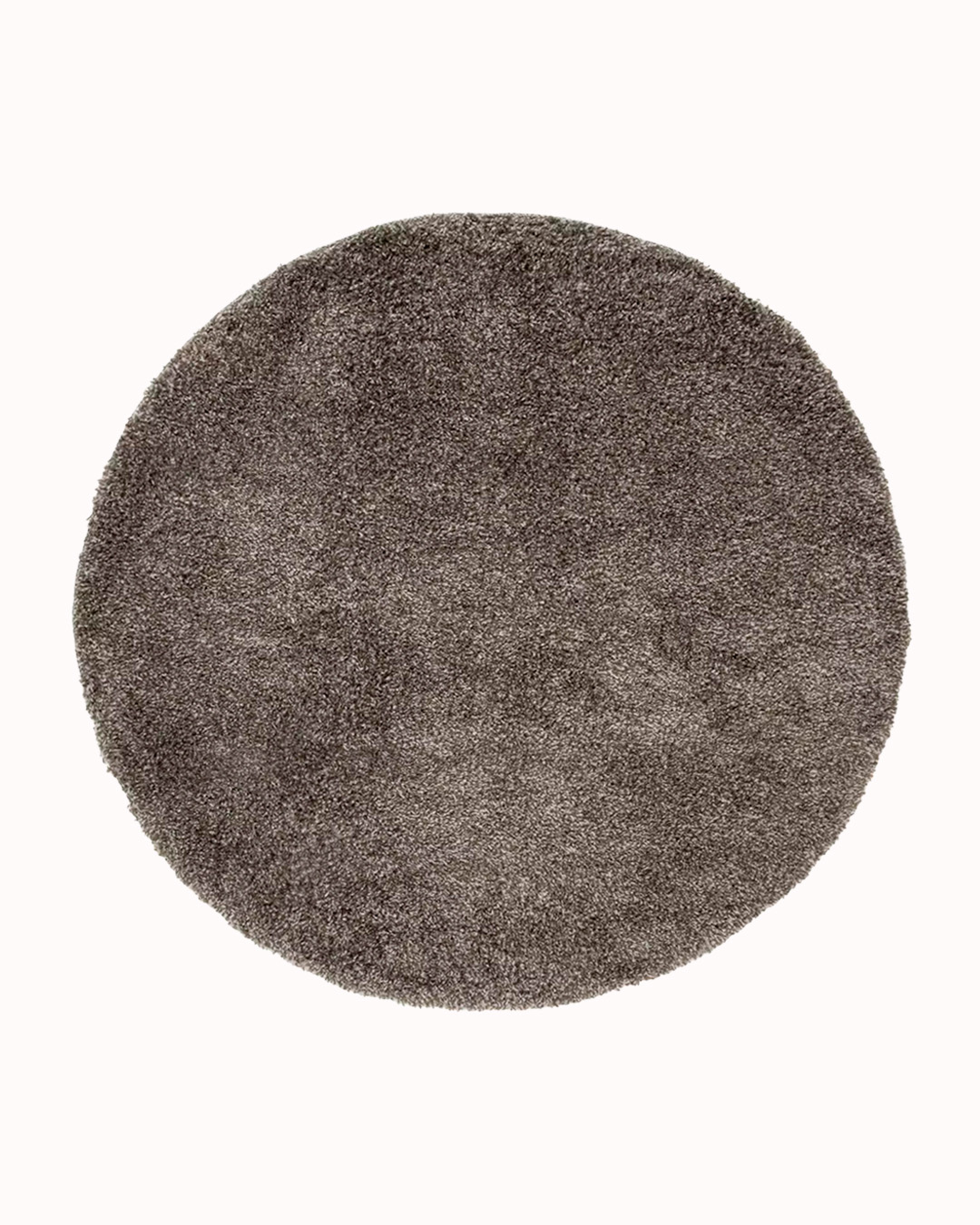 Tappeto moderno Shaggy rotondo - Unito Grafite - grigio melange, grafite, tinta unita