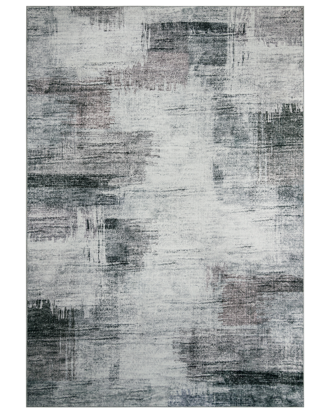 Tappeto moderno - Vic Grafito - grigio e grafite, con motivo geometrico
