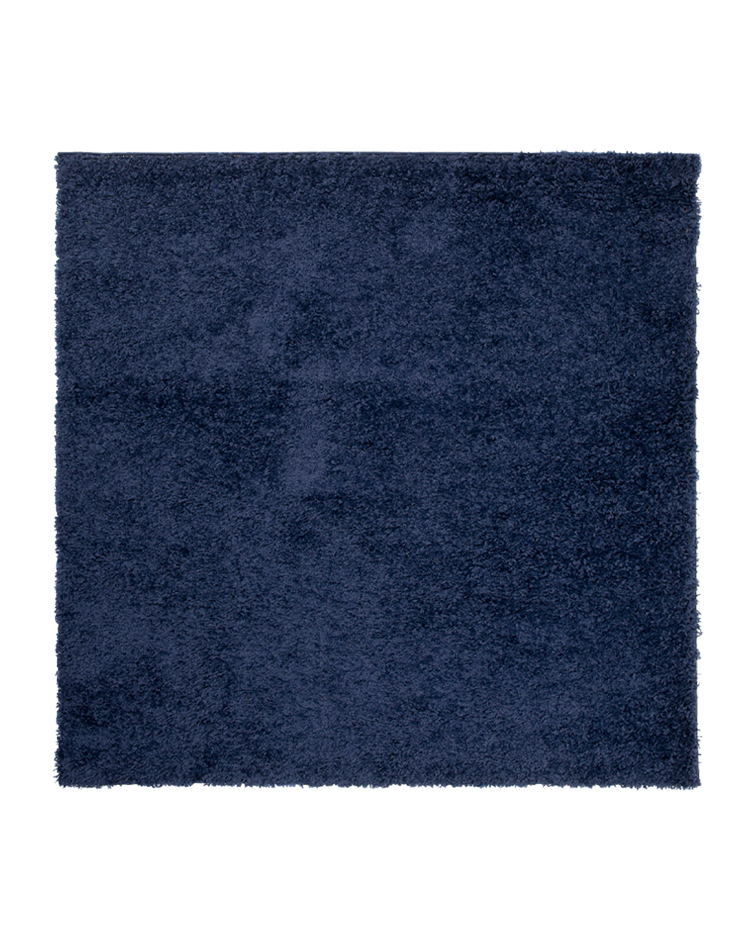 Tappeto moderno Shaggy quadrato - Unito Blu - blu navy, tinta unita
