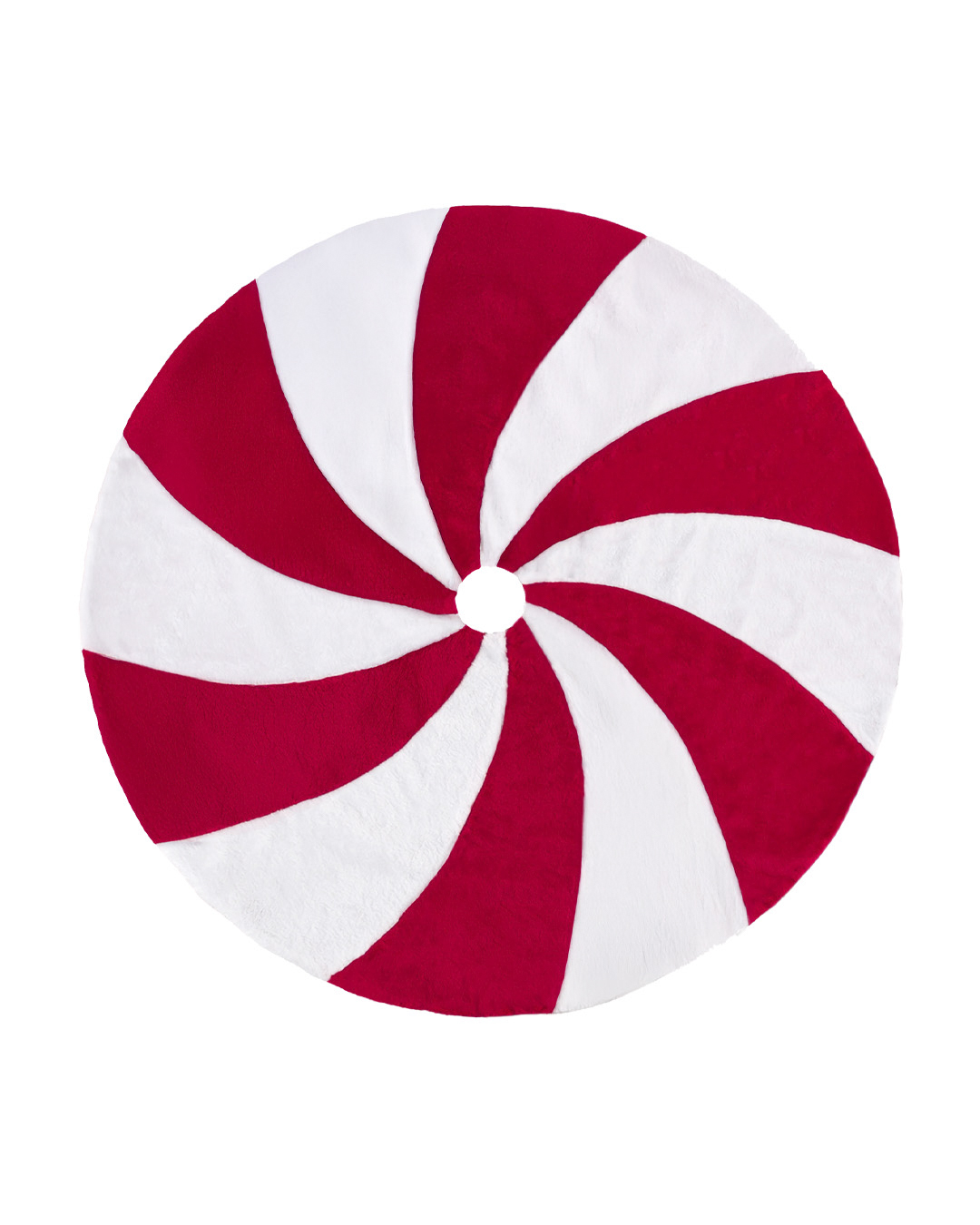 Gonna per albero di Natale – Gonna Caramella – caramello, rosso, bianco