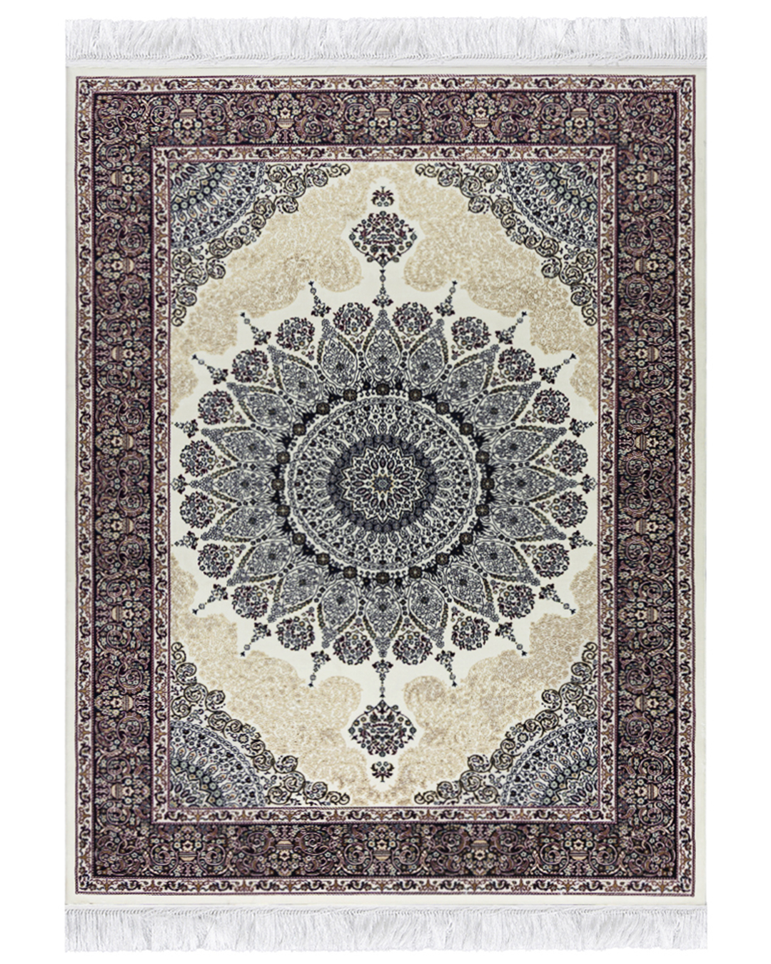 Tappeto Tradizionale con Frange - Palazzo Veste - beige, rosa