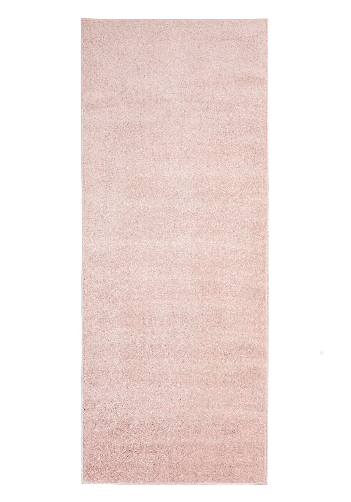 Tappeto per corridoio e cucina monocolore liscio SPRING P113A ROSE - rosa