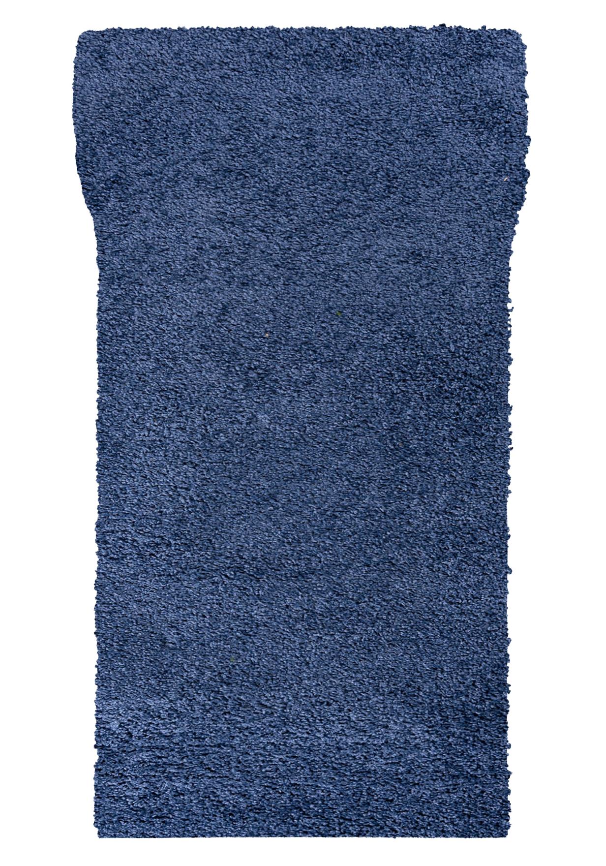 Tappeto corridoio Shaggy Monocolore DELHI 7388A pmavi - blu