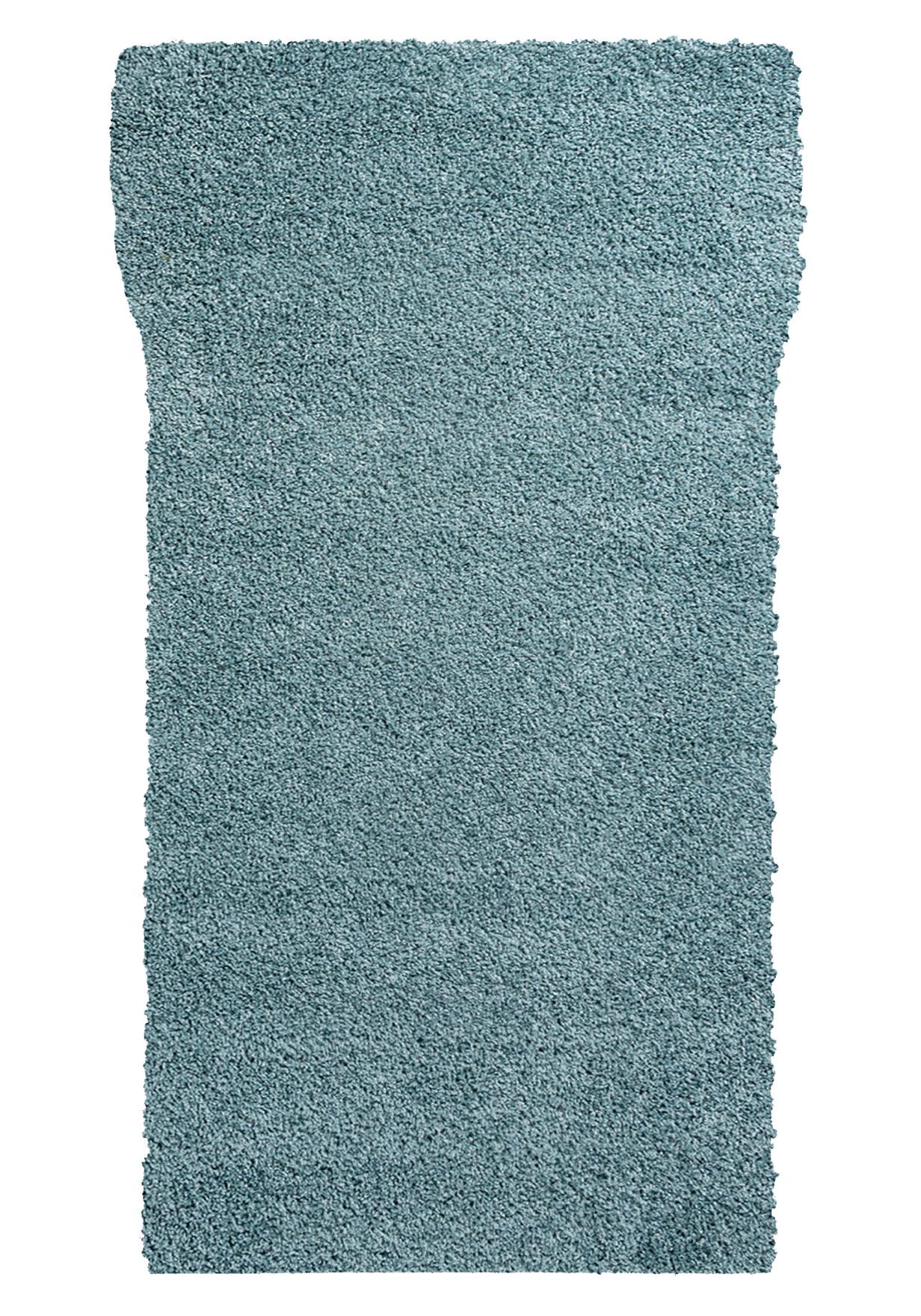 Tappeto corridoio Shaggy Monocolore DELHI 7388A umavi - turchese